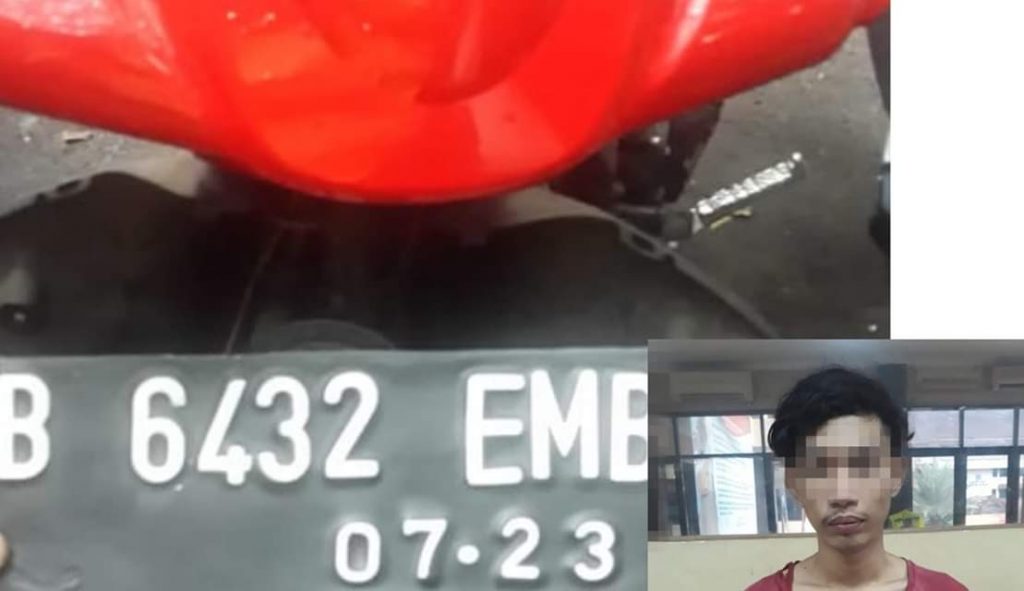 Curi Motor di Parkiran Pria Ini Diringkus Polisi