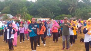 Bupati Tebo & Dandim 0416/Bute, Ikut Senam Germas Bersama Masyarakat