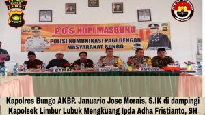 Kapolres Bungo, Kembali Gelar Kopi Masbung Bersama Masyarakat