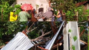 Diterpa Angin Kencang, Satu Rumah Warga di Bungo Roboh
