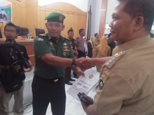 Kodim 0416/Bute, Hadiri Penyerahan DPA Anggaran 2019