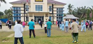 Bangun Sinergitas Peltu Sunarto Senam Bersama Instansi Terkait