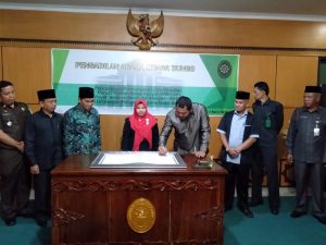 Bupati Bungo Hadiri Penandatanganan Zona Integritas WBK dan WBBM Pengadilan Agama