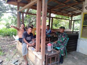 Babinsa Kopda Amin, Gelar Komsos Bahaya Narkoba