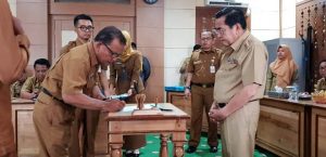Wako AJB, Saksikan Penandatangan Perjanjian Kerja dan Pakta Intergritas