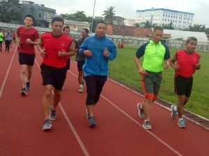 Jaga Kebugaran Tubuh, Danrem 042/Gapu Lari Sehat Bersama