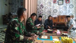 Pererat Silaturahmi Dansatgas TMMD 104 Kodim Kerinci di Undang Makan Warga