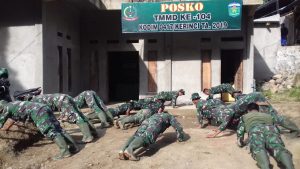 Binsik Penunjang Kebugaran Anggota Satgas TMMD Ke 104