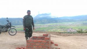 Dansatgas TMMD Cek Lokasi Prasasti