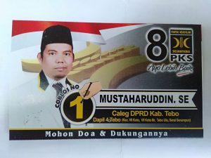 Caleg DPRD Tebo Dapil 4, Mustaharuddin Mohon Doa dan Dukungan
