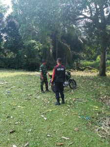 Babinsa Sertu Efekno, Gelar Patroli Karhutla