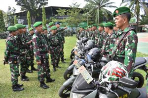 Korem 042/Gapu Gelar Pasukan Dalam Rangka Antisipasi Bangsit Jelang Penetapan Hasil Penghitungan KPU Pusat