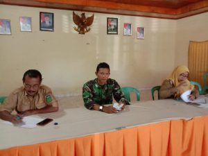 Babinsa Kopda Teguh Nugroho, Hadiri Rapat Inventarisasi TKD Wanareja