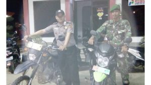 Ciptakan Kondisi Aman di Tebo Ilir, TNI-Polri Laksanakan Patroli Bersama