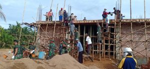 Korem 042/Gapu Bantu Pembangunan Gereja di Tanjabtim