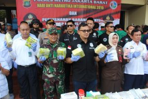 Polres Jakbar Musnahkan Barang Bukti 138 Kg Sabu dan 10.382 Butir Ekstasi