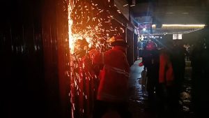 Diduga Konsleting Arus Pendek Listrik, Toko Buku Acesoris Terbakar