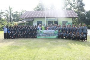 Babinsa Kopda Teguh, Bekali Wasbang ke Siswa SMK Raudhatul Mujawwidin