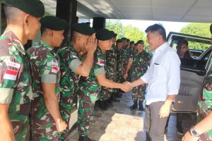 Satgas Pamtas Yonif Raider 142/KJ Terima Pembekalan Dari Bupati Belu