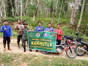 Cegah Karhutla, Babinsa Koramil 06/Muara Bungo Gencar Patroli Terpadu