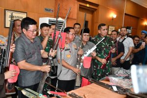 Pasca Penangkapan Puluhan Kelompok SMB, Pangdam II/SWJ Kunjungi Jambi