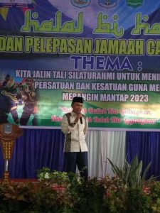 Bupati Adirozal Hadiri Halal Bi Halal HKK Merangin