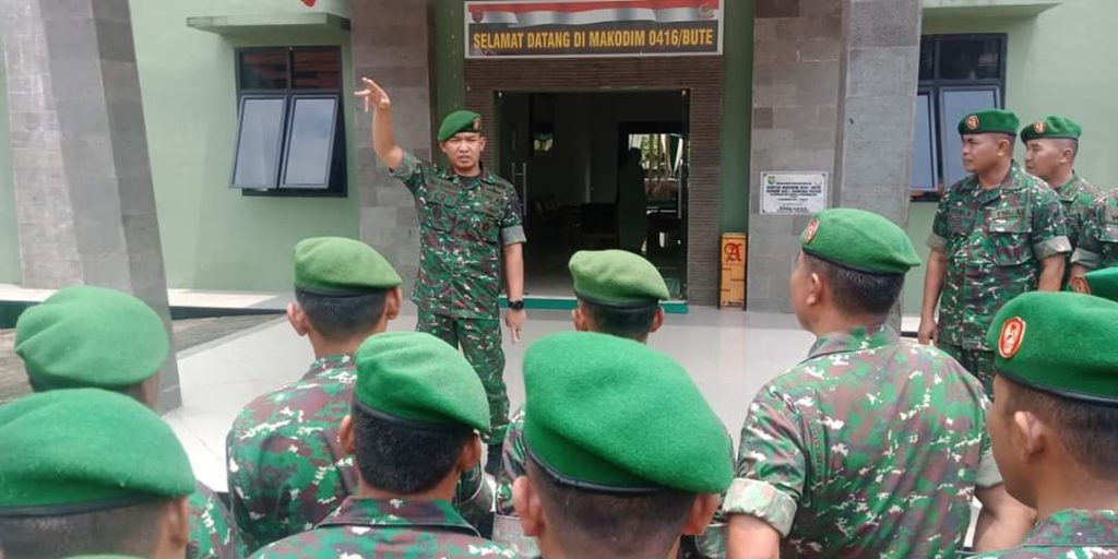 Jabat Dandim 0416 Bute, Ini Pesan Letkol Inf Widi Rahman