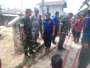 Tiga Bedeng Terbakar, Dandim 0416/Bungo Tebo Turun ke Lokasi