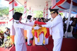 Upacara HUT RI ke-74 di Kota Sungai Penuh Sukses