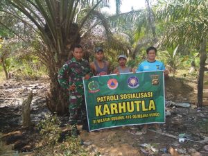 Sertu Sriyanto Gelar Patroli Karhutla