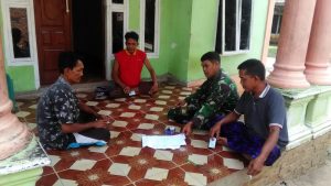 Babinsa Koramil 03/Sungai Bengkal Gelar Komsos