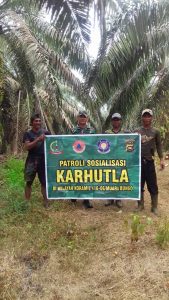 Lagi, Babinsa Koramil 416-06/Muara Bungo Patroli Karhutla