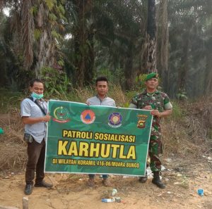 Serda Mursalin Bersama Warga Gelar Patroli Karhutla
