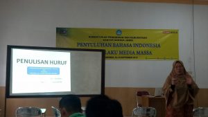 Kantor Bahasa Jambi Gelar Penyuluhan Tata Bahasa Bagi Awak Media di Bungo