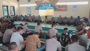Gelar Binrohtal, Kapolres Tebo Ajak Berdoa Pilgub Jambi 2020 Kondusif