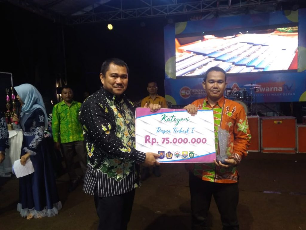 Dusun Tanjung Belit Raih Juara Umum Dusun Award 2019, dari Bupati Hamas