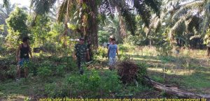 Bersama Warga Pelda Alde Gelar Patroli Karhutla