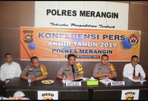 Polres Merangin Gelar Konferensi Pers Akhir Tahun