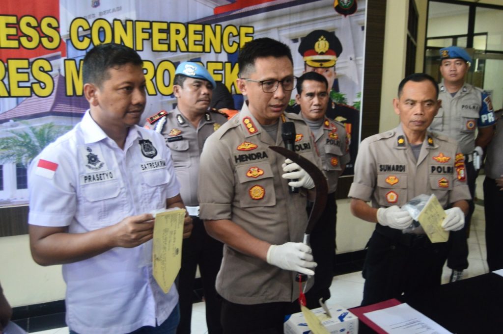 Terungkap.! Pembacokan di Depan Kantor Karang Bahagia Motifnya Cemburu
