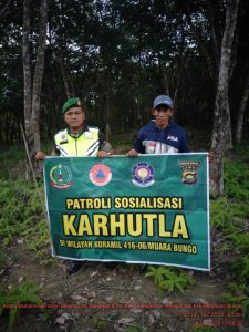 Babinsa Koptu Amin, Kembali Gelar Patroli Karhutla