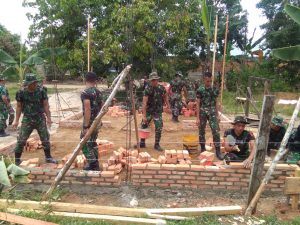 Satgas TMMD Kodim 0416/Bute, Mulai Bangun Rumah Warga Tak Mampu