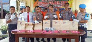 10 Pelaku Narkoba, Dibekuk dalam Operasi Antik Siginjai Polres Tebo