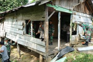 Kerja Nyata TNI “Sulap” Rumah Zakri Menjadi Layak Huni