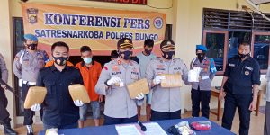 Satres Narkoba Polres Bungo, Ringkus 4 Bandar Narkoba