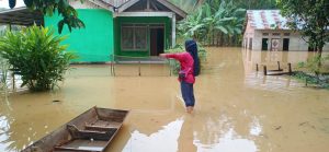 Curah Hujan Tinggi, Ratusan Rumah Warga di Bungo Terendam Banjir