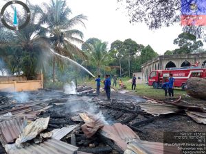 Sanggar Kesenian Simpang Logpon Teluk Kuali, Ludes Dilalap Api