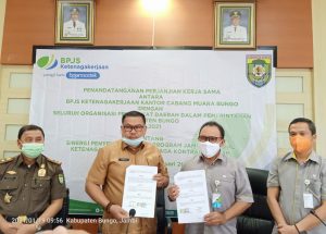 Pemkab Bungo Teken Perpanjangan PKS bersama BPJSTK