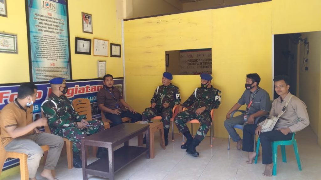 Bangun Sinergitas dengan Wartawan, Dansubdenpom II/Bute Sambangi JOIN