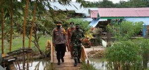 Kapolres Merangin dan Dandim 0420/Sarko, Pantau Apel Sinergi dan Cek Kampung Tangguh