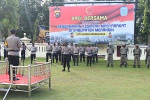 Bertajuk “Kita Semua Bersaudara” Polres Merangin Gelar Apel Bersama